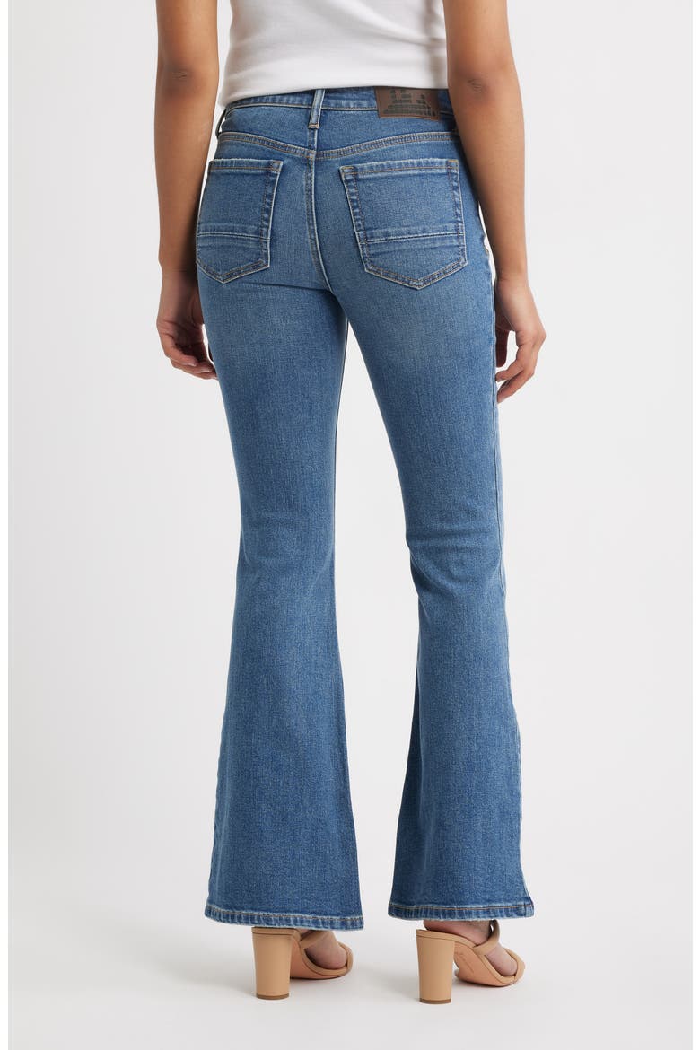 Eiffel Flare Jeans, Alternate, color, VINTAGE CREASE WASH