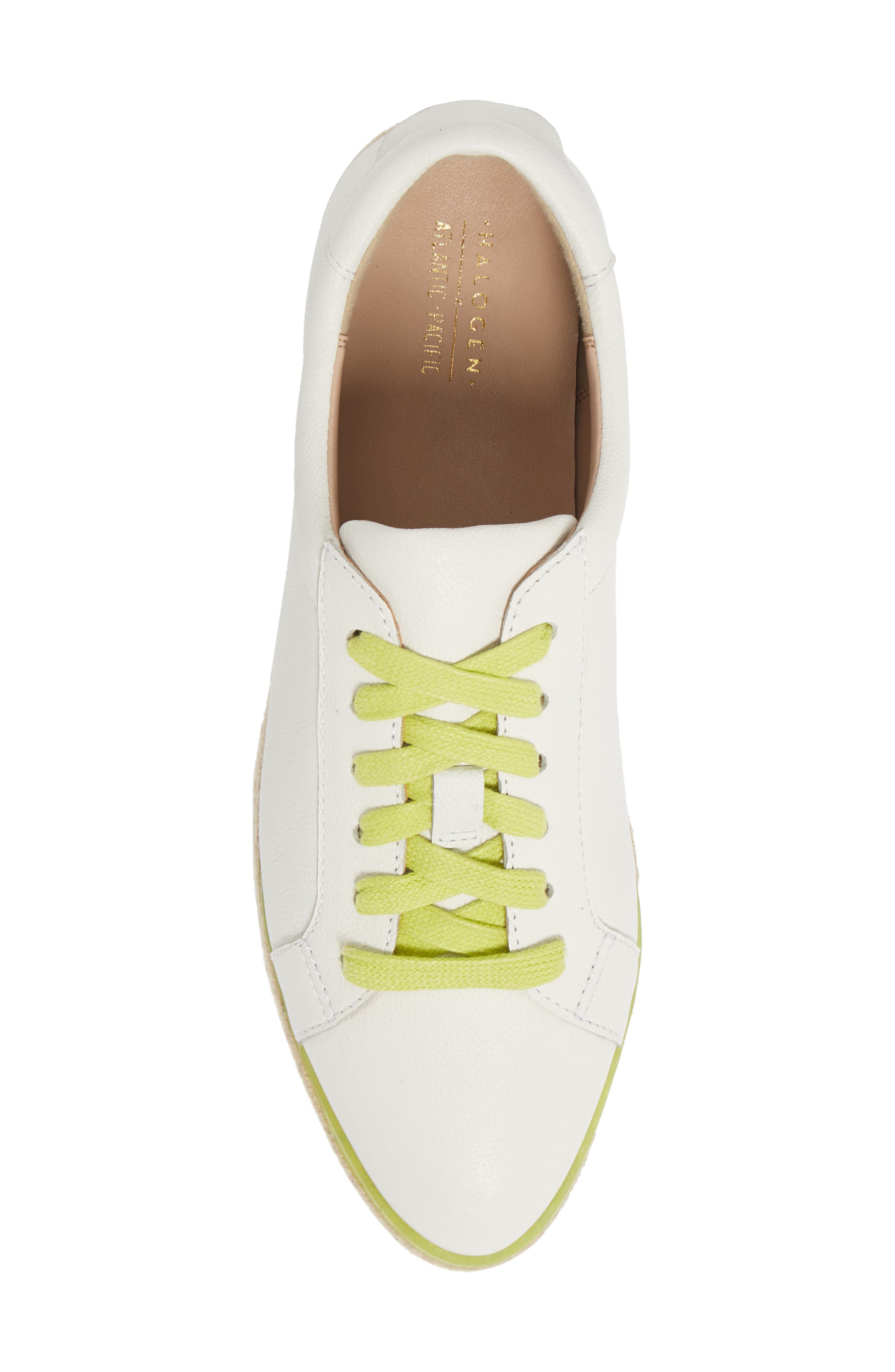 x Atlantic-Pacific Theodora Platform Sneaker, Alternate, color, WHITE TUMBLED LEATHER