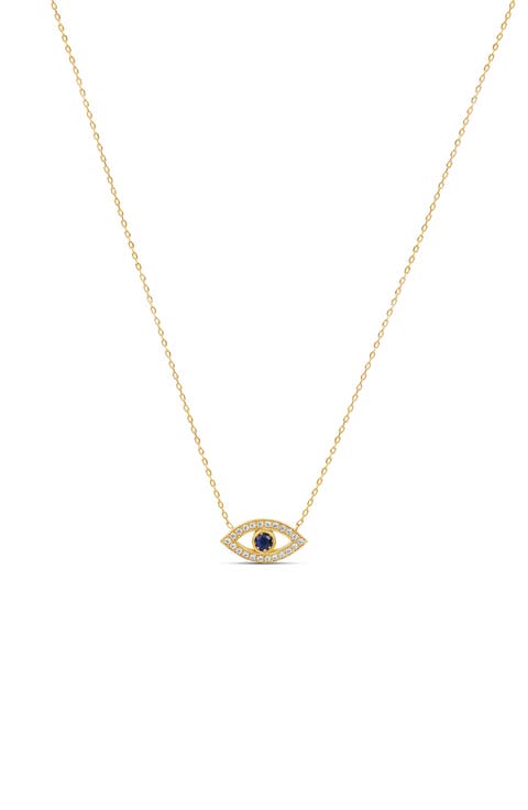 Evil Eye Cutout Necklace