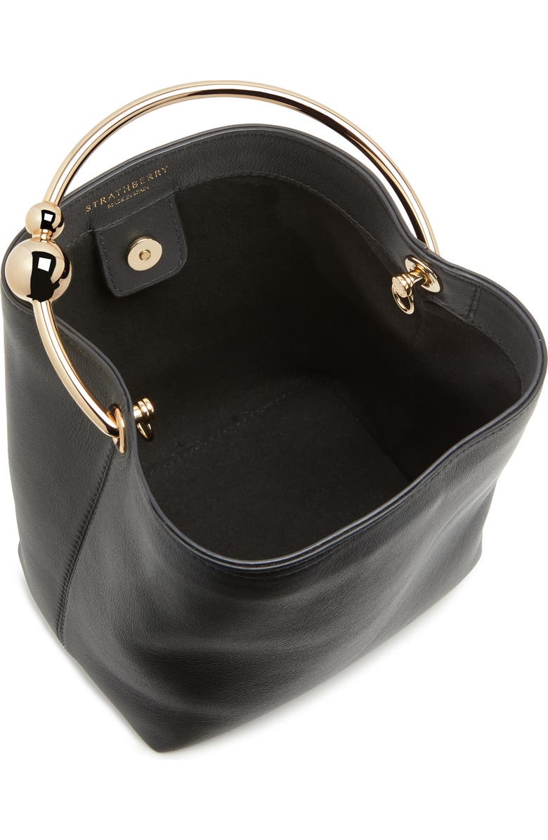 Strathberry The Circus Top Handle Leather Bucket Bag, Alternate, color,
