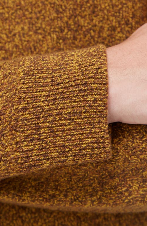 Bugatchi Mouliné Merino Wool Sweater In Dijon