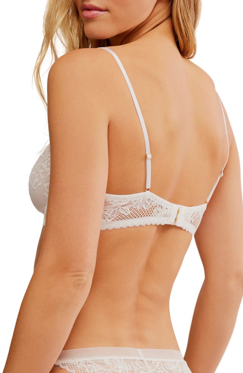 Free People Intimately FP Lace Underwire Bra, Alternate, color, Ivory