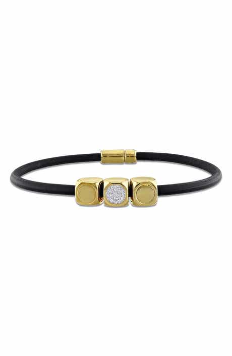 Men's 1/10 ct. tw. Diamond Cube Bracelet