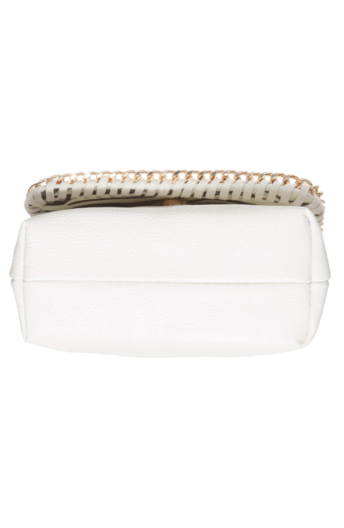 Quilted Flap Faux Leather Crossbody Bag, Alternate, color, WHITE