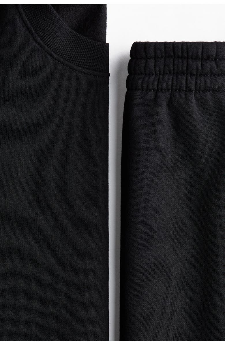H&M 2-piece Sweatshirt Set, Alternate, color, Black