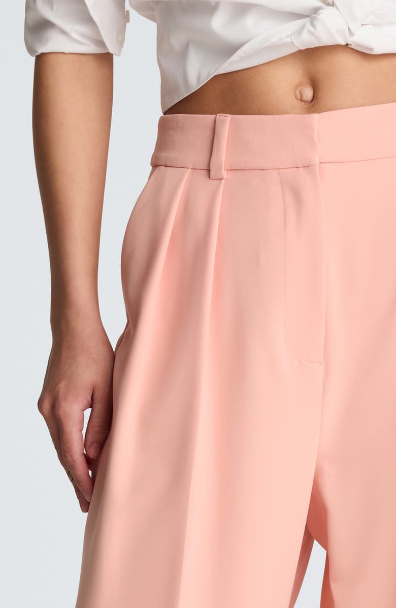 Kenneth Cole Double Pleat Wide Leg Pants, Alternate, color, Soft Peach