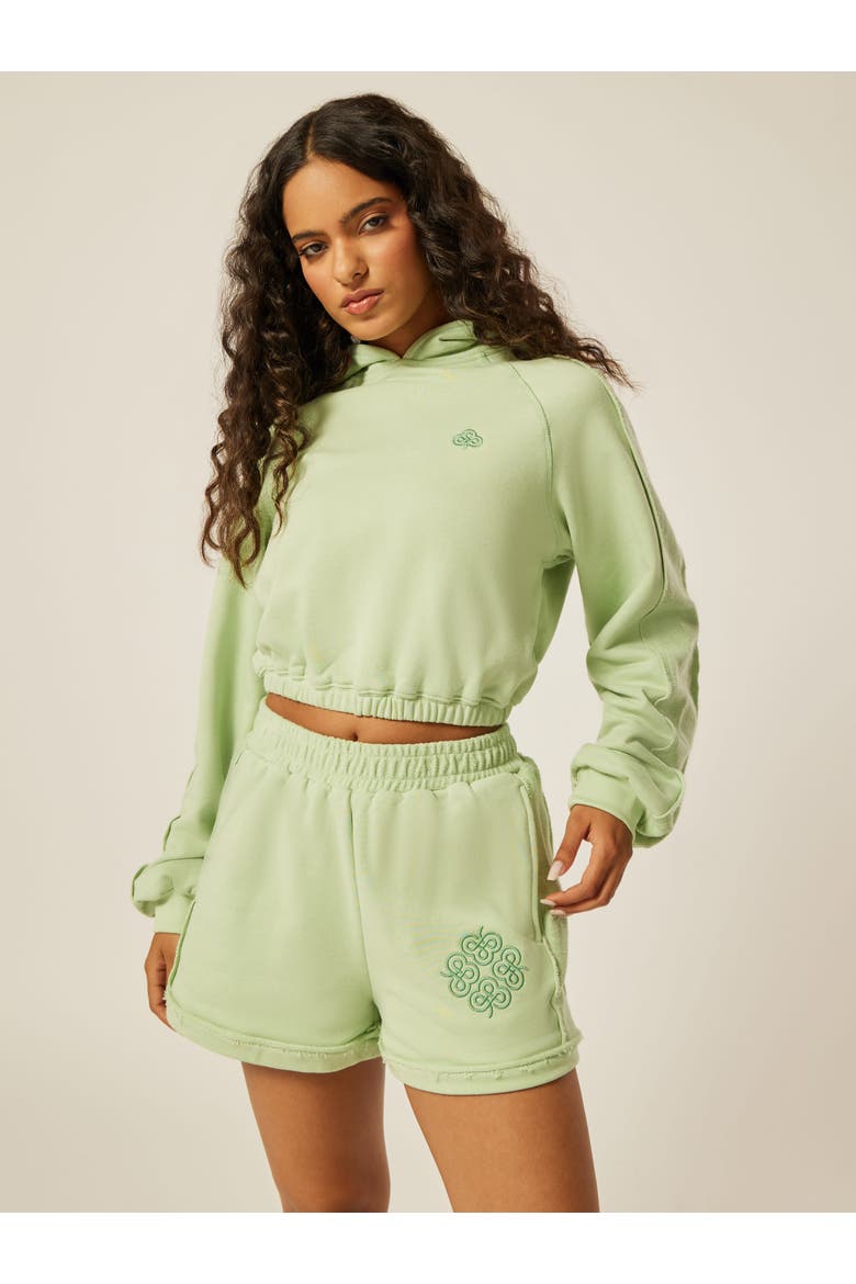 Be The Moment Cropped Hoodie, Alternate, color, Matcha