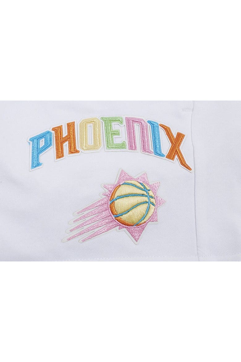 Men's Pro Standard White Phoenix Suns Washed Neon Shorts, Alternate, color, White