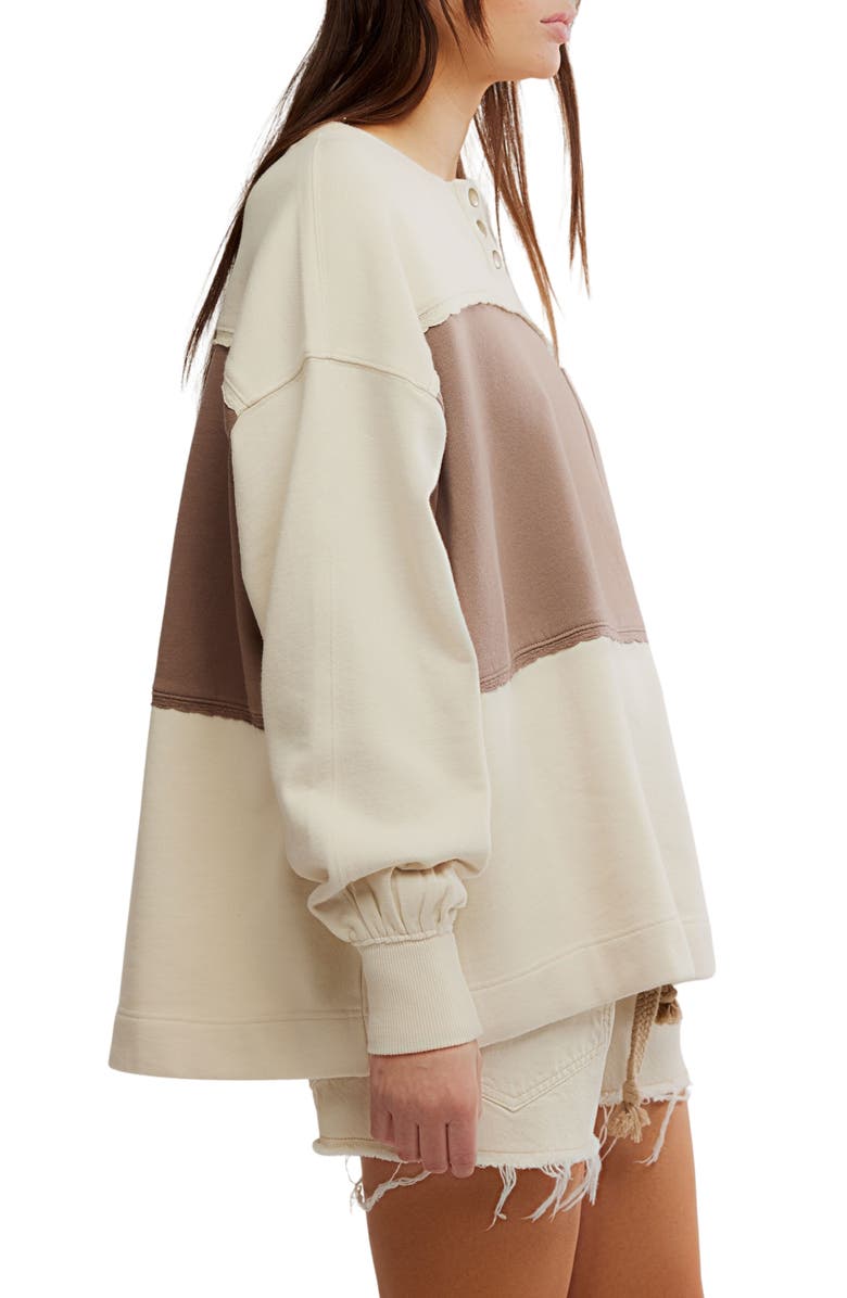 Free People Strawberry Colorblock Sweatshirt, Alternate, color, 