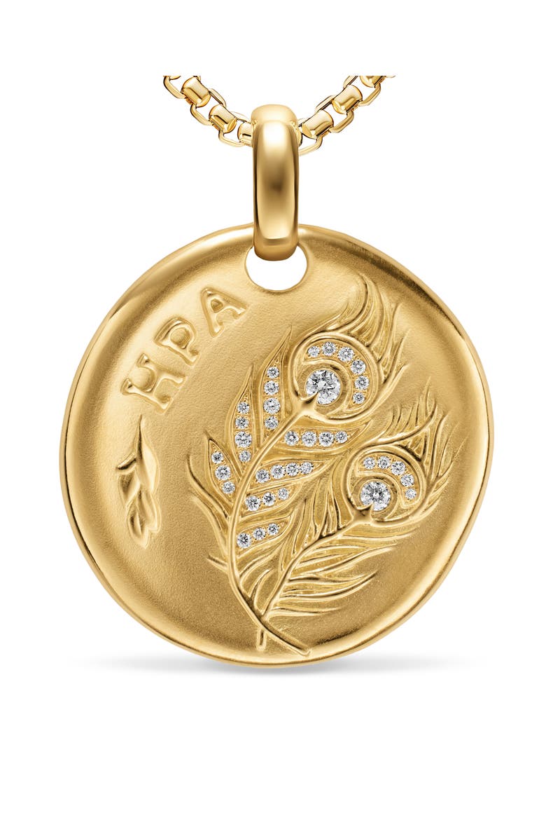Hera Medallion Amulet, Alternate, color, GOLD