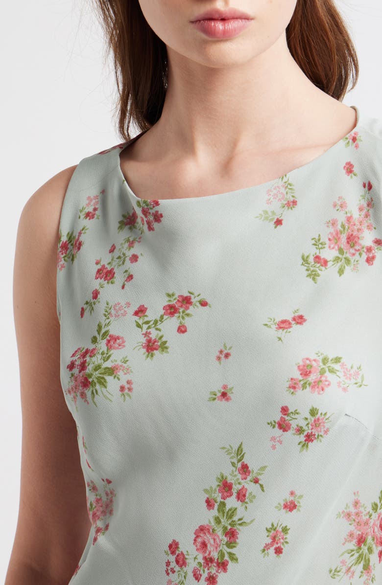 Reformation Prescott Floral Column Maxi Dress, Alternate, color, Dama