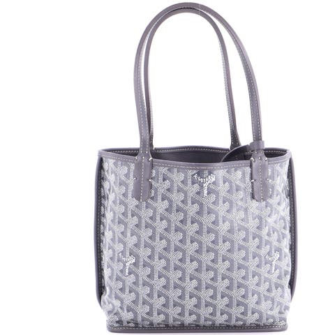 Anjou Reversible Tote Coated Canvas Mini