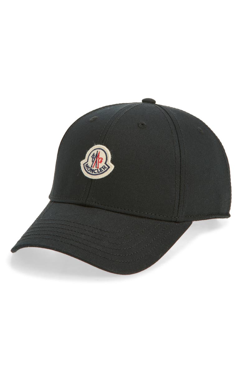 Moncler Archive DNA Cotton Twill Baseball Cap, Main, color, Black