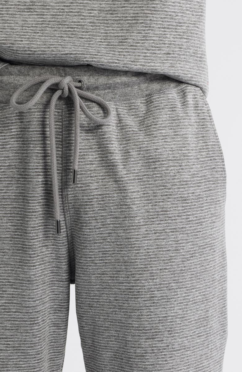 Daniel Buchler Pinstripe Pajama Pants, Alternate, color, White Grey Stipe