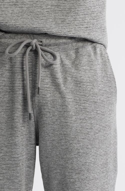 Daniel Buchler Pinstripe Pajama Pants In Gray