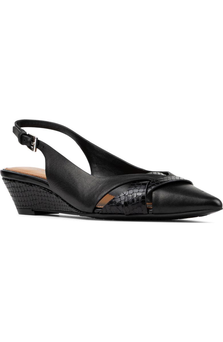 Donald Pliner Barbee Slingback Wedge Pump, Main, color, Black