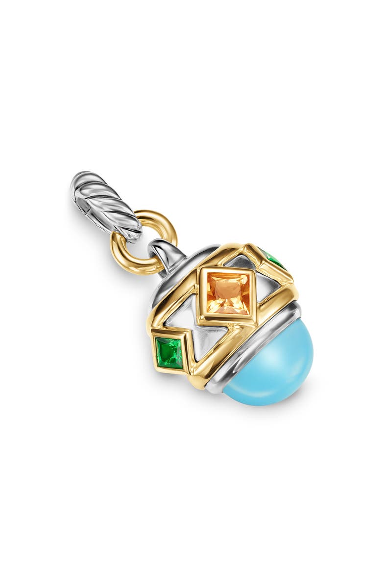 Renaissance Amulet in 18K Yellow Gold, 29m, Main, color, TSAVORITE