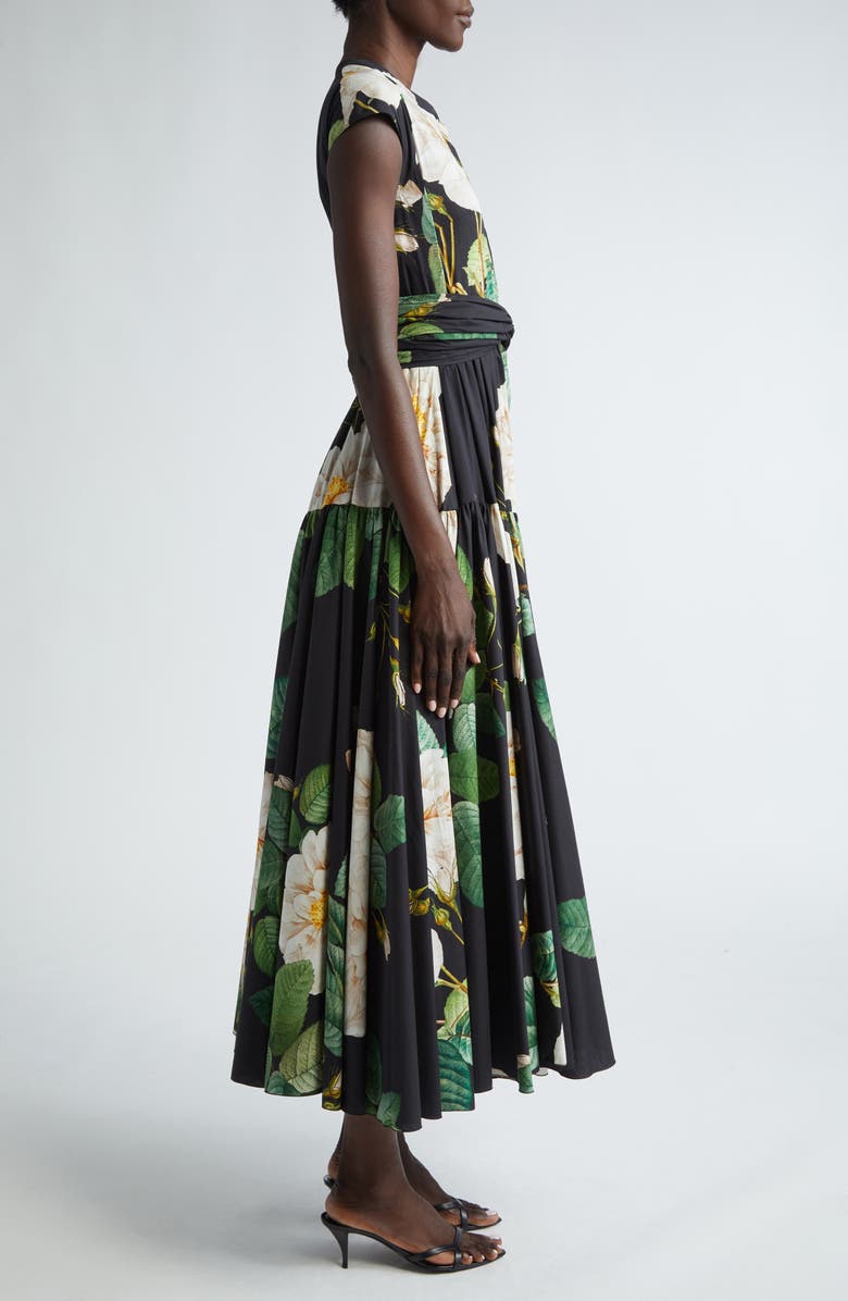 Giambattista Valli Giant Bloom Print Maxi Dress, Alternate, color,
