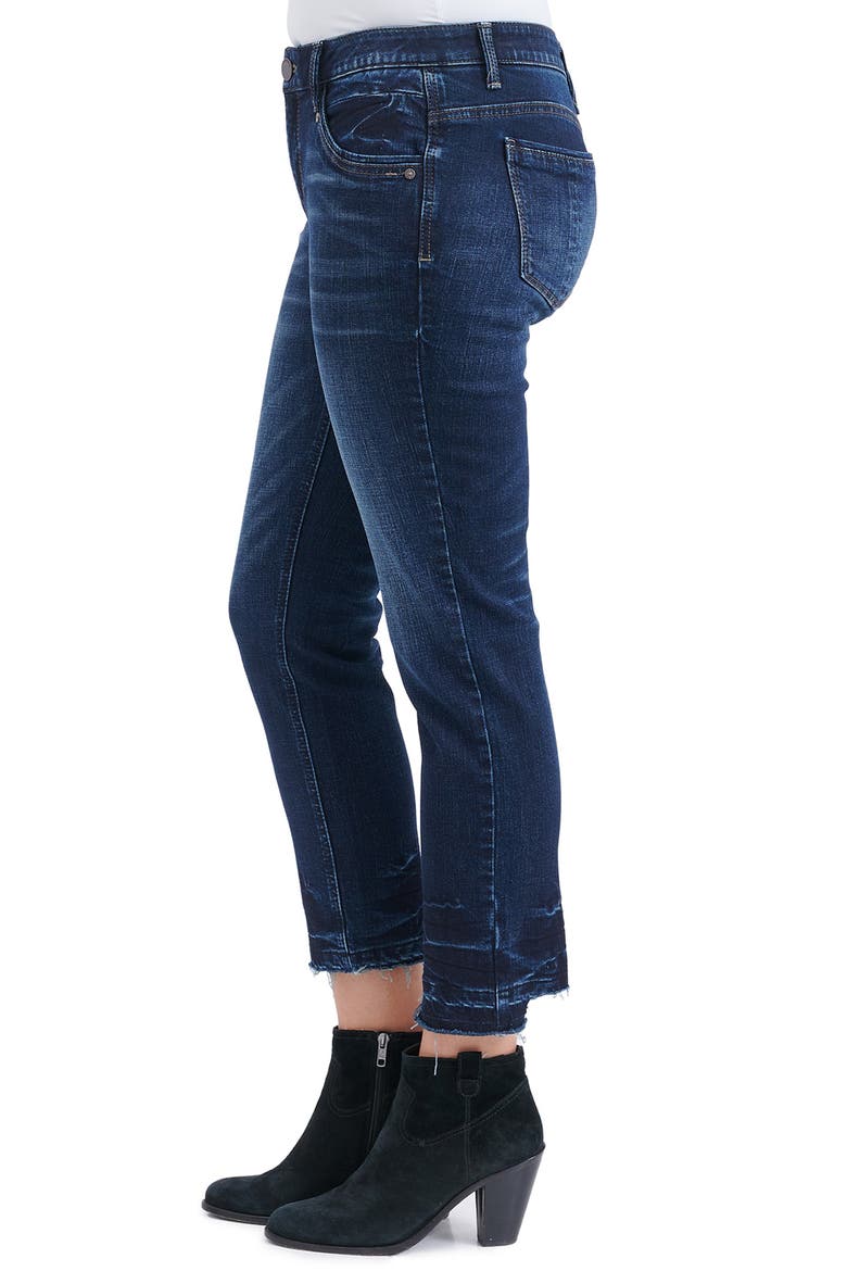 AB Technology Slim Fit Ankle Cropped Jeans, Alternate, color, INA - INDIGO ARTISINAL