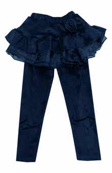 Kids' Velour Skirted Leggings