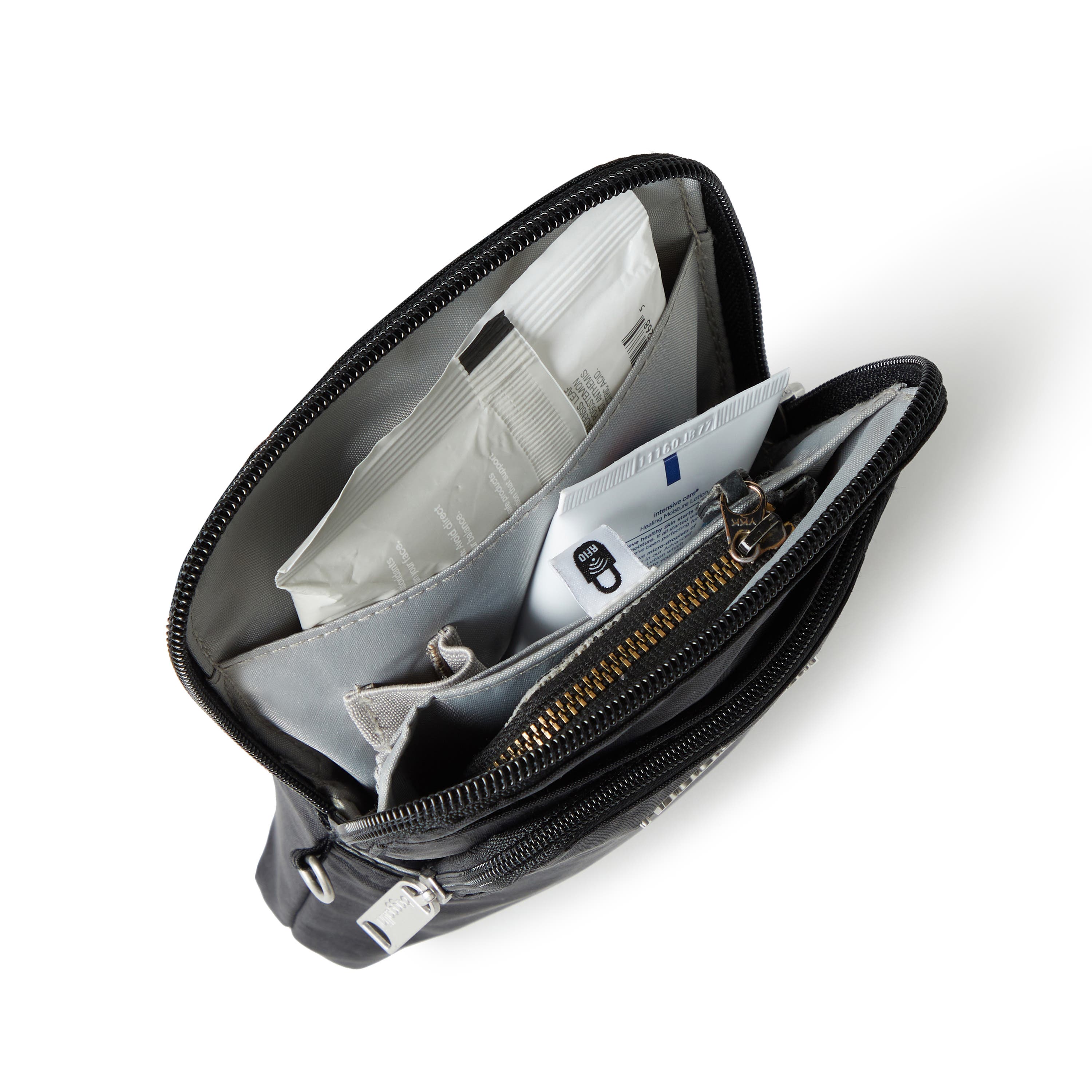 BAGGALLINI Securtex Anti-Theft Activity Small Crossbody Bag, Alternate, color, Black