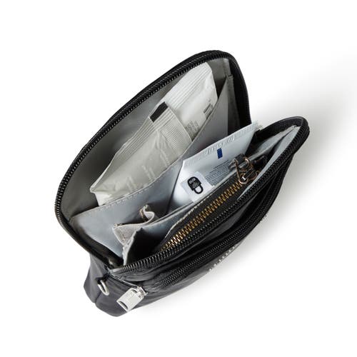 Baggallini Securtex Anti-theft Activity Small Crossbody Bag In Black