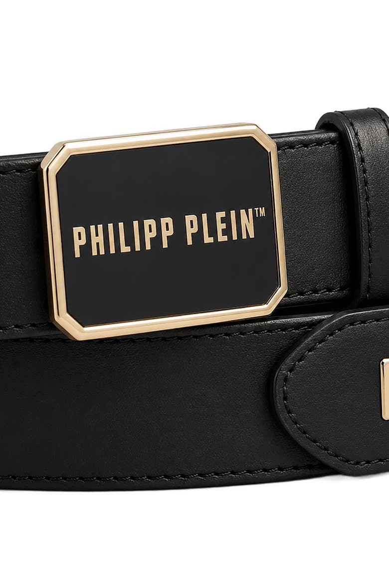 Belt Philipp Plein Tm Men, Alternate, color, black/lightgold