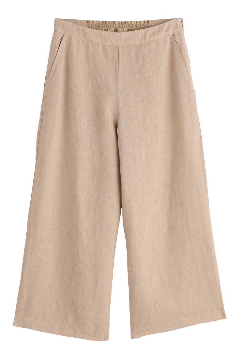 Merrivale Linen Culottes, Alternate, color, WHELK