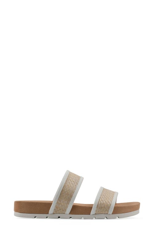 Cliffs By White Mountain Tropical Slide Sandal In White Smooth