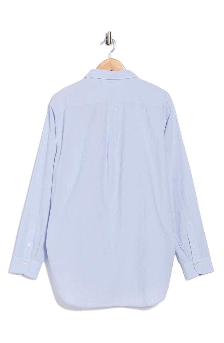 BUCK MASON Wornwell Cotton Button-Up Shirt, Alternate, color, Azure End On End