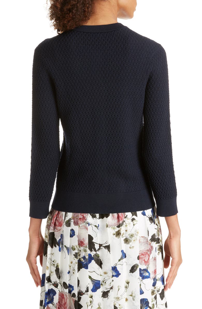 Erdem Beaded Merino Wool Cardigan, Alternate, color, 