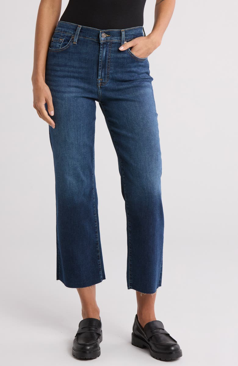 7 For All Mankind Alexa Crop Straight Leg Jeans, Main, color,
