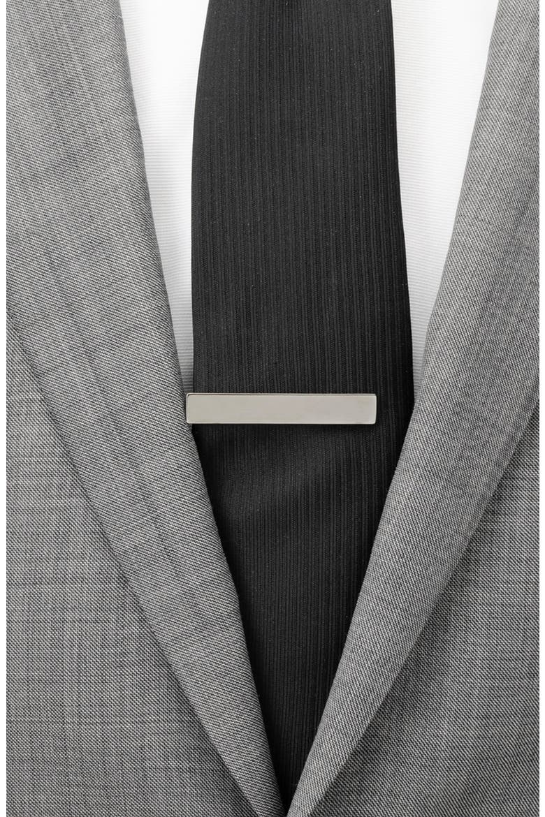 Gunmetal Stainless Steel Tie Clip, Alternate, color, GUNMETAL