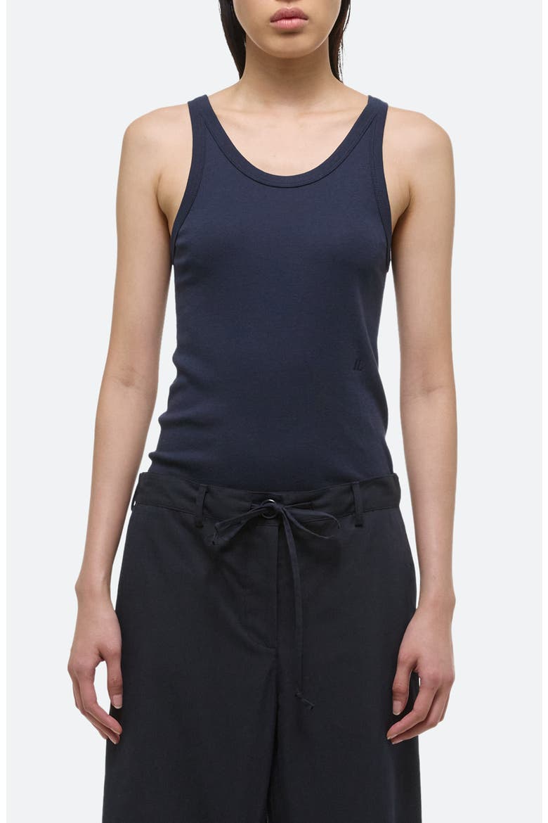 Pima Cotton & Modal Rib Tank, Main, color, NAVY