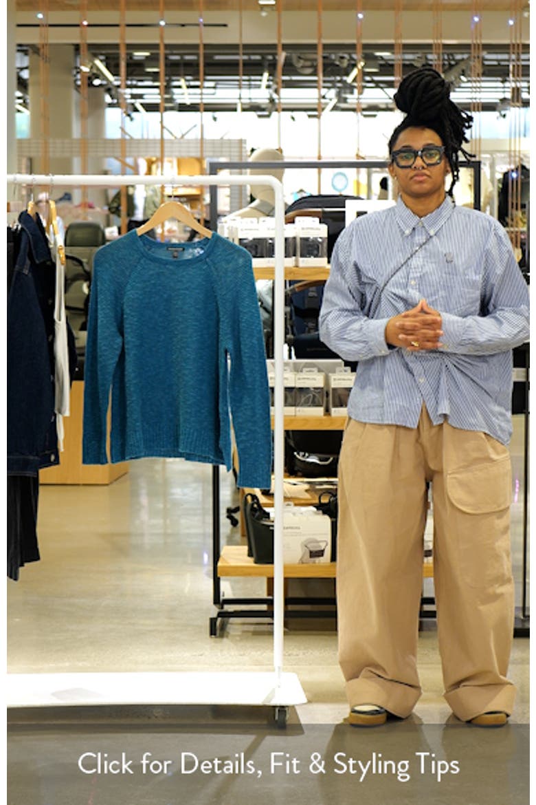 Raglan Sleeve Organic Linen & Organic Cotton Sweater video
