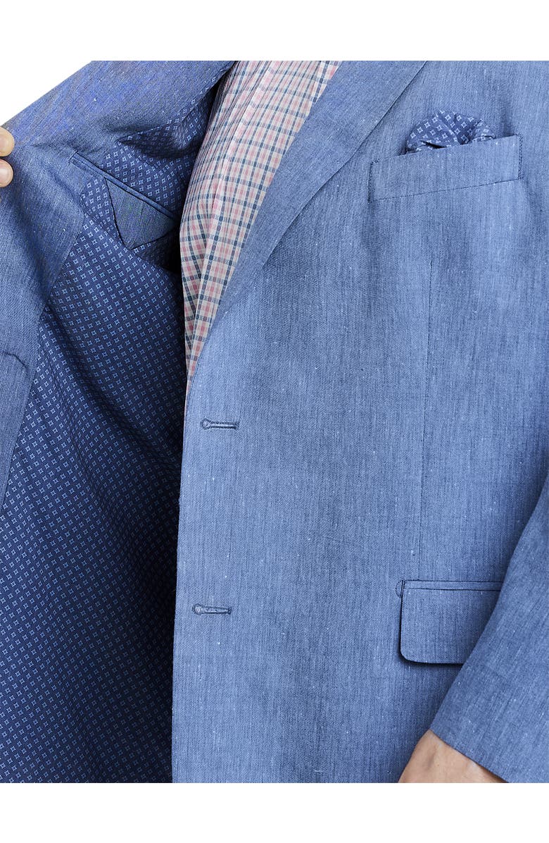 Oak Hill by DXL Linen-Blend Suit Jacket, Alternate, color, 