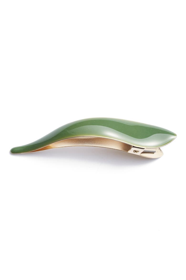 Maximas Silky Hair Clip, Main, color, MAXIMAS SILKY GREEN/ GOLD