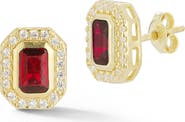 GLAZE JEWELRY 14k Gold Plated Silver Cluster Stud Earrings