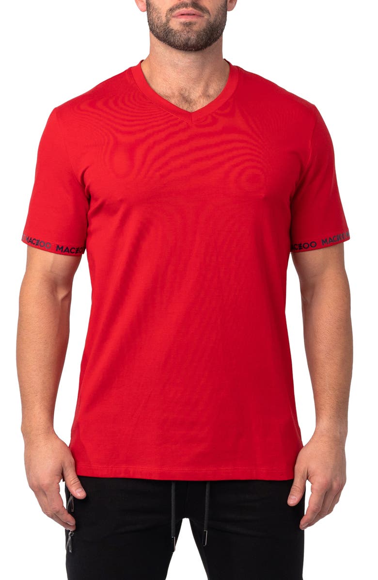 Maceoo Vivaldi Cotton V-Neck T-Shirt, Main, color, 