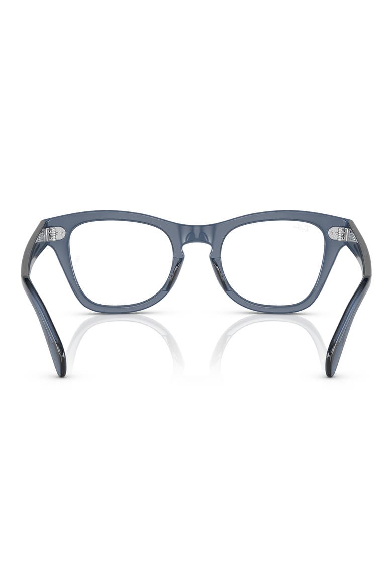 0RX0707V 48mm Square Optical Glasses, Alternate, color, BLUE