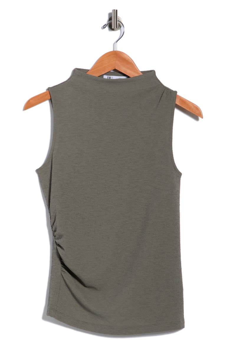 Textured Boat Neck Sleeveless Top, Alternate, color, BASIL