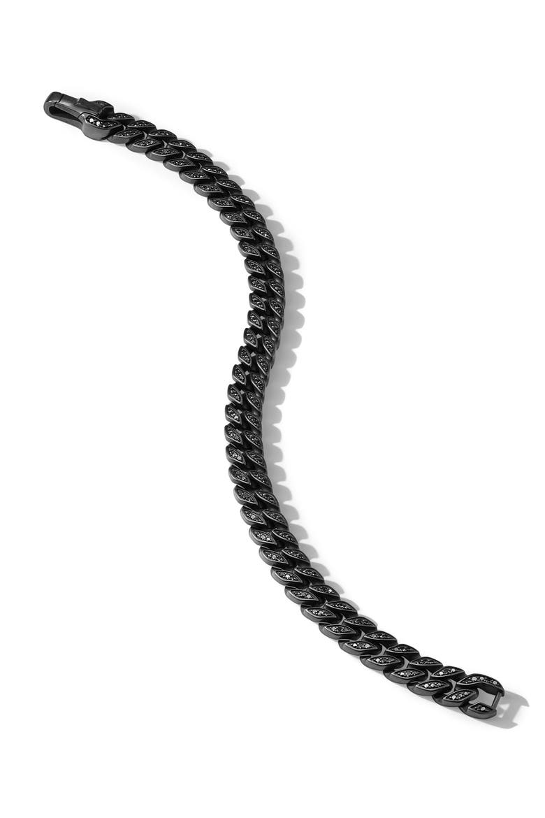 Men's Black Titanium Curb Chain Bracelet, Alternate, color, BLACK TITANIUM