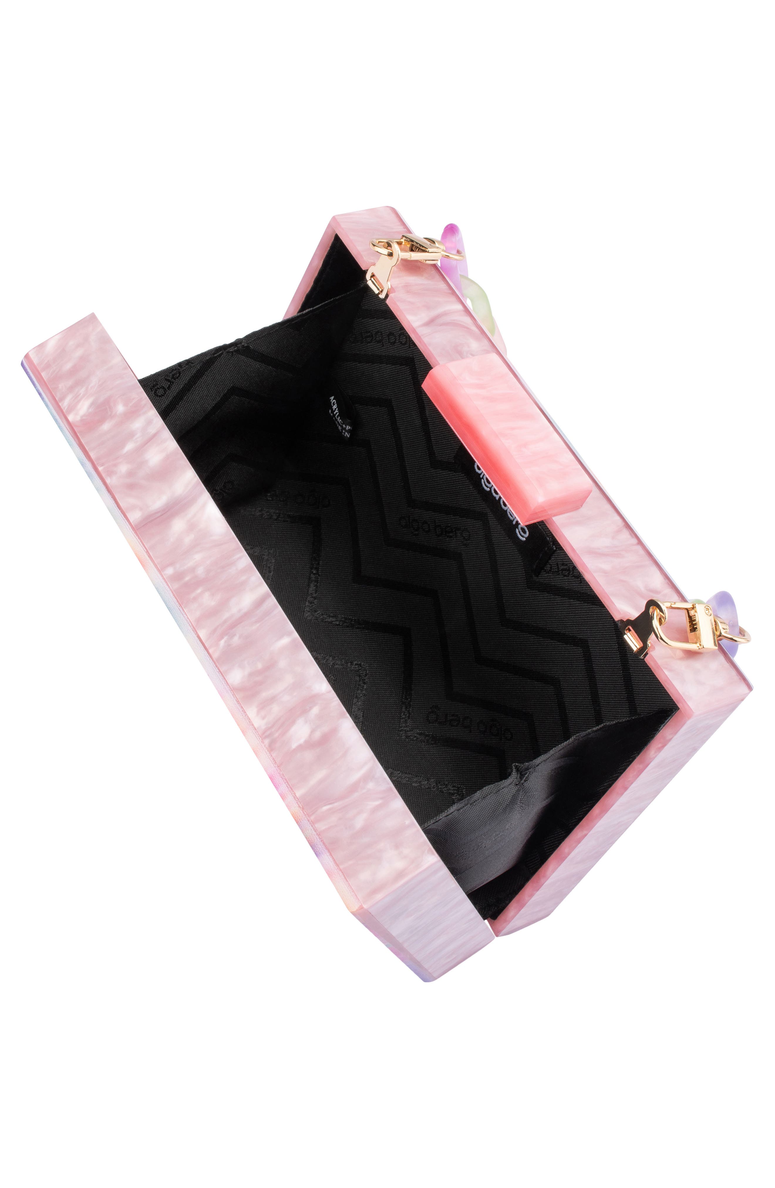 Dorothy Swirl Print Box Clutch, Alternate, color, RAINBOW
