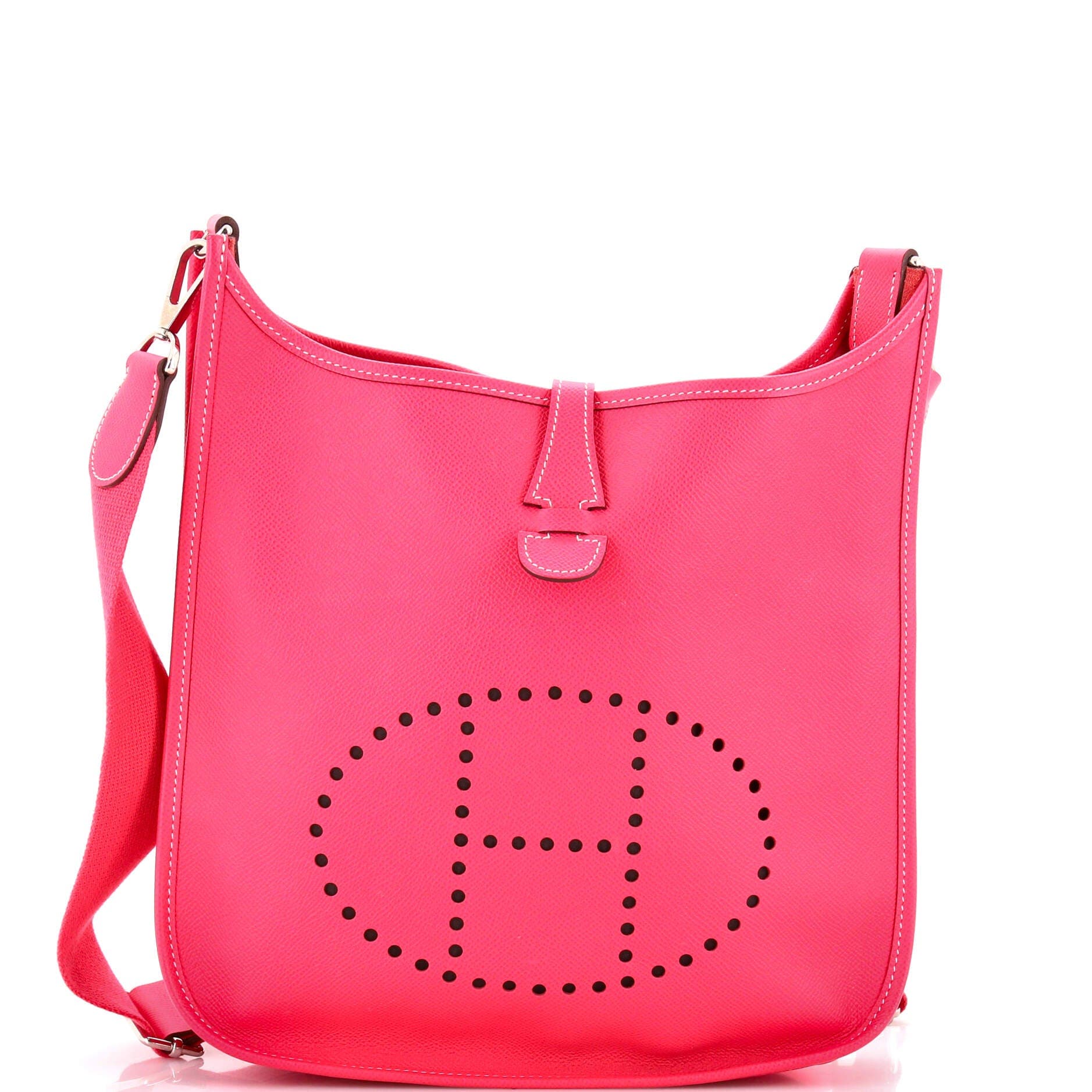 Pre-Owned Hermes Evelyne Bag Gen III Epsom PM, Main, color, Rose Tyrien
