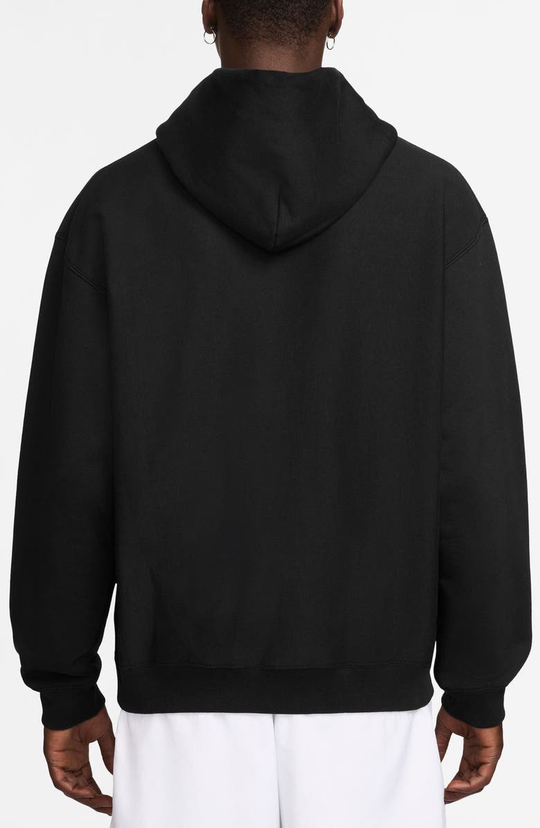 Nike Solo Swoosh Fleece Pullover Hoodie, Alternate, color, Black/ Anthracite