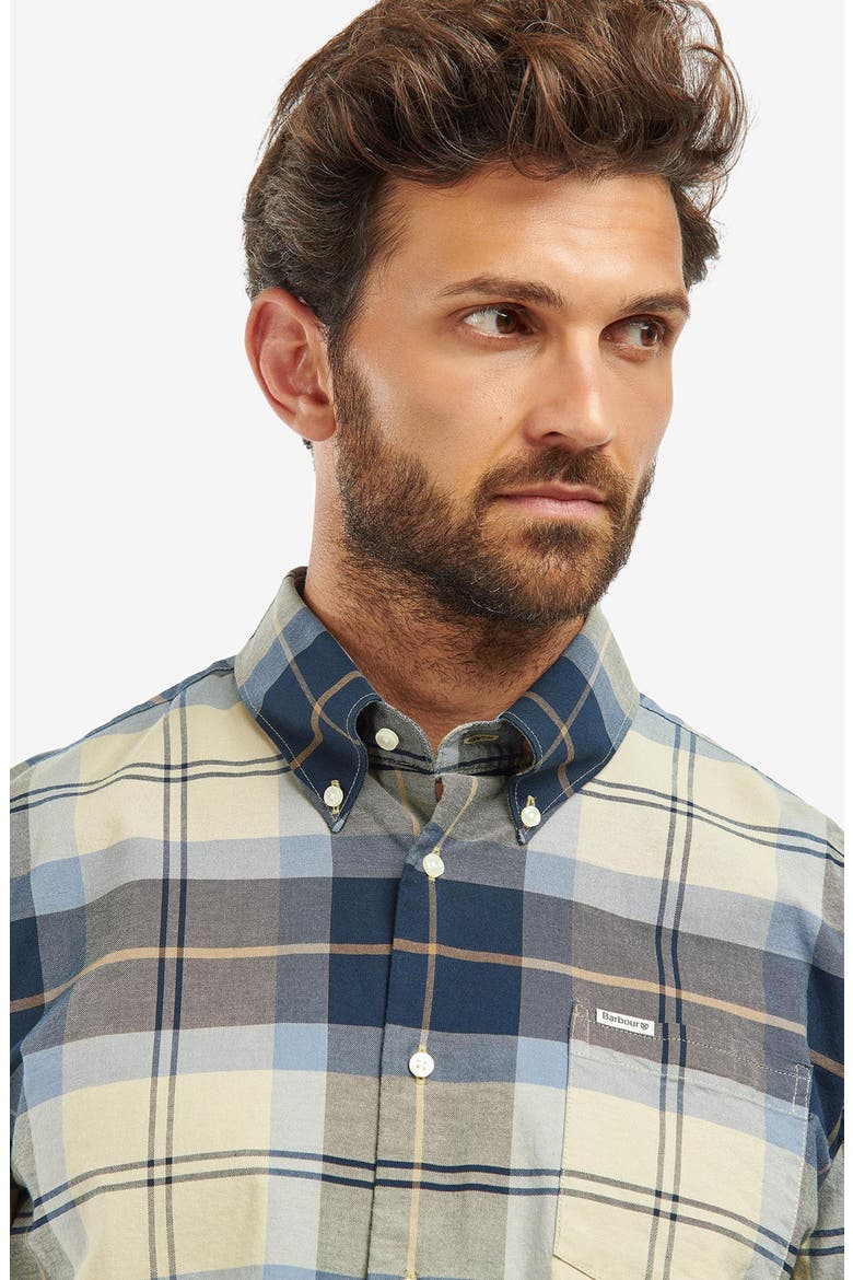Eden Regular Fit Plaid Stretch Cotton Button-Down Shirt, Alternate, color, RIVER BIRCH TARTAN