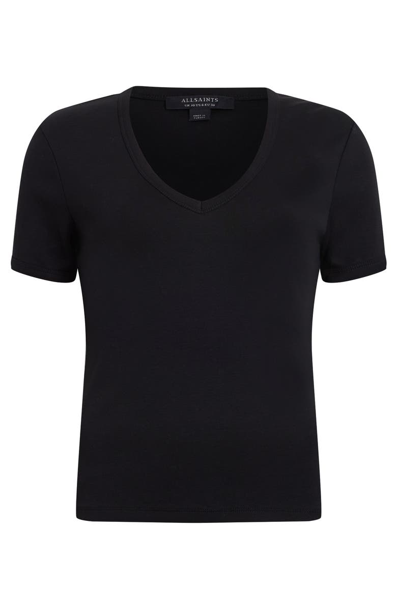 AllSaints Evie Cotton V-Neck T-Shirt, Alternate, color, 