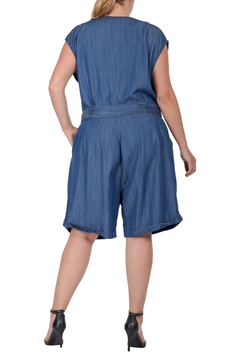 V-Neck Romper, Alternate, color, 3235INDIGO