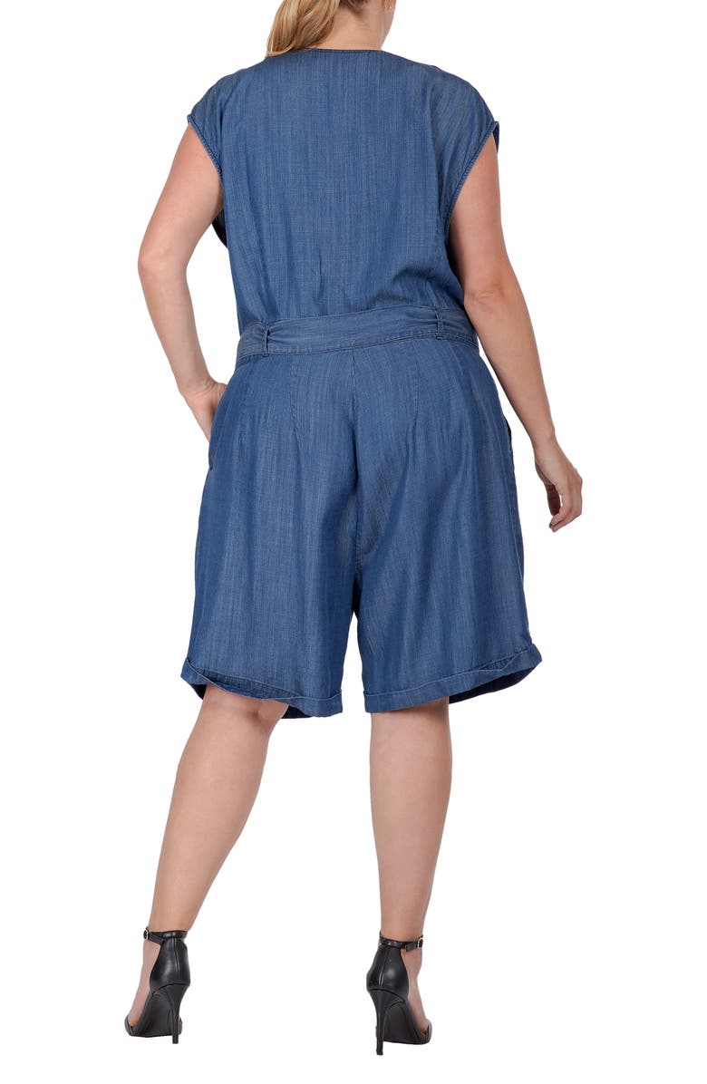Standards & Practices V-Neck Romper, Alternate, color, 3235Indigo