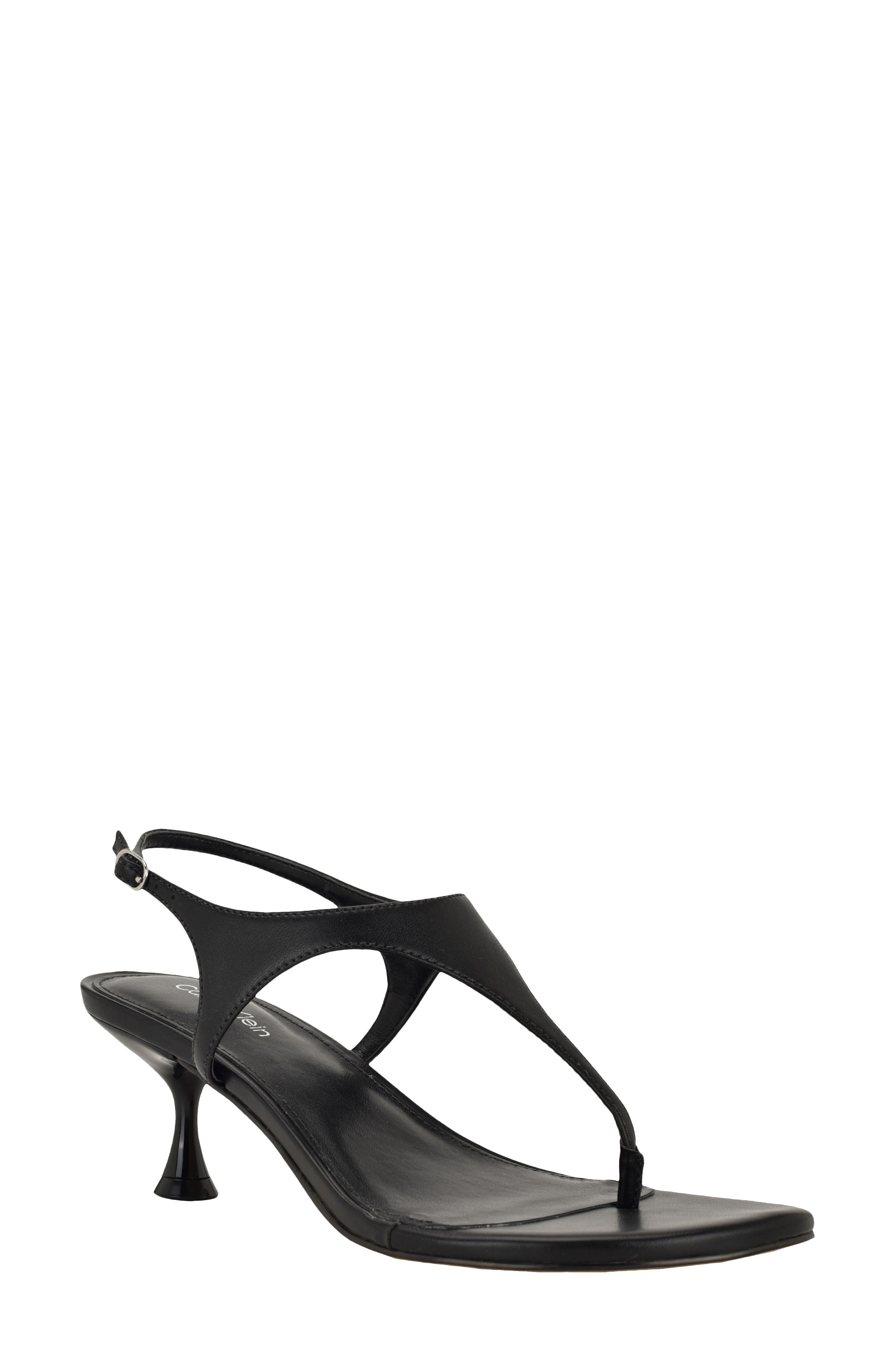 Calvin Klein Portia Ankle Strap Sandal, Main, color, Black